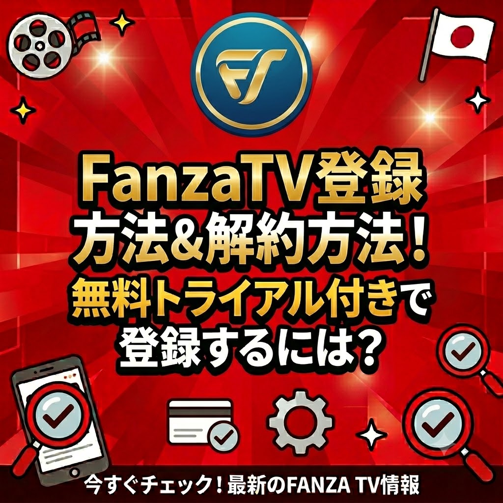 FanzaTV登録・解約方法